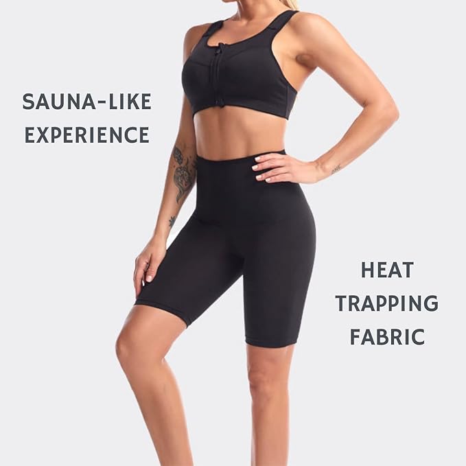 Sauna Sweat Shapewear Shorts Workout Weight Loss Lower Body Shaper Sweatsuit Exercise Fitness Women