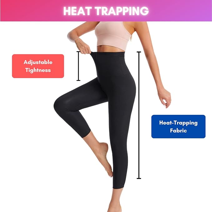 Sauna Sweat Shapewear Leggings Pants Boxing Workout Suit Waist Trainer Shaper Sweatsuit Exercise Fitness Gym Women